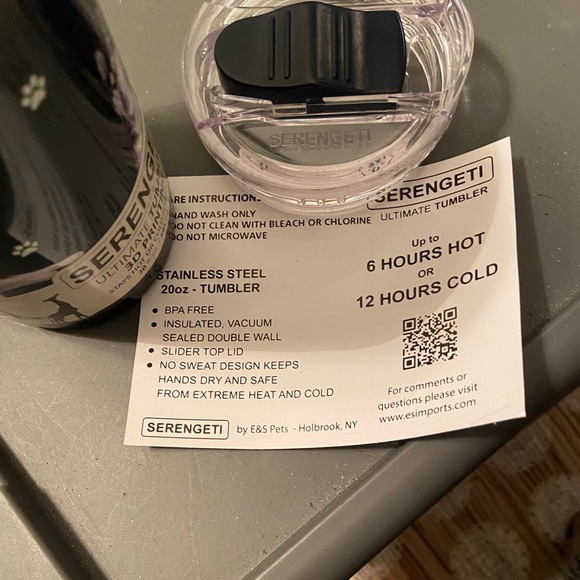 NWT Serengeti Hot Cold Tumbler. Husky design. - Picture 2 of 4